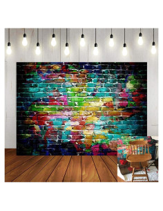 Fondo de Fotografía Vinilo 150x100cm Ladrillos Coloridos Art Studio
