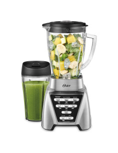 Licuadora Oster Pro 1200 con Jarra de Vidrio y Taza 24oz