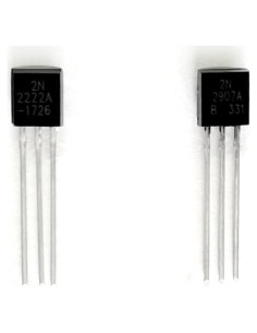 20 Pares Transistores NPN 2N2222 2N2907 TO-92 Nuevos