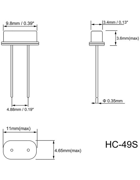 Osciladores de Cristal de Cuarzo DIP uxcell 40MHz 5 Pcs
