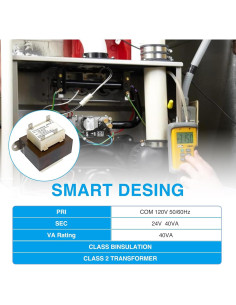 Transformador Ousaly 4011F-3 40VA 120V a 24V para HVAC 2