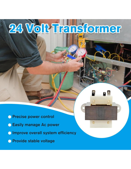 Transformador Ousaly 4011F-3 40VA 120V a 24V para HVAC