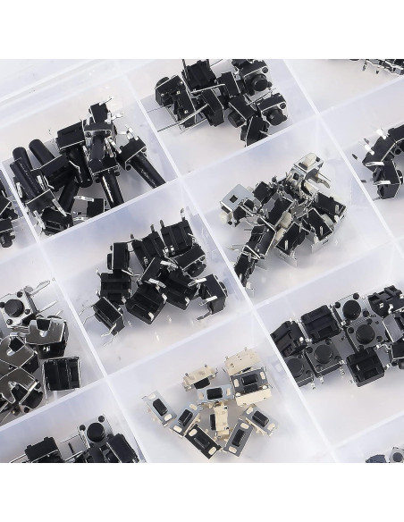 Kit de 250 Interruptores de Botón Táctil Micro Coliao