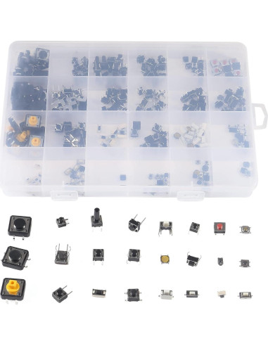 Kit de 250 Interruptores de Botón Táctil Micro Coliao