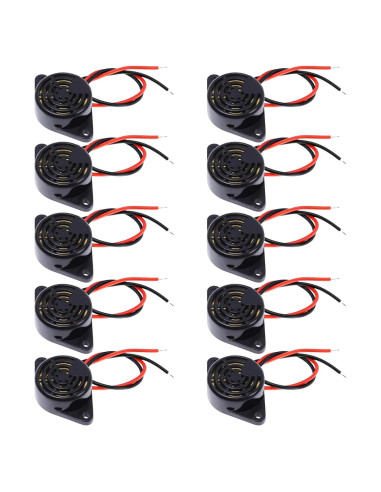 Zumbador Piezoeléctrico Activo HRSYYL 12V 85dB 10pcs