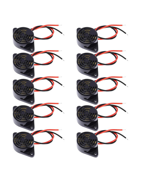 Zumbador Piezoeléctrico Activo HRSYYL 12V 85dB 10pcs