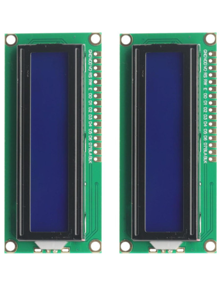 Módulo LCD 16x2 con Luz de Fondo Azul GODIYMODULES - 2 Pcs