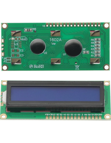 Módulo LCD 16x2 con Luz de Fondo Azul GODIYMODULES - 2 Pcs