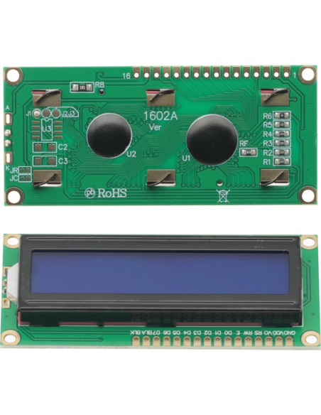 Módulo LCD 16x2 con Luz de Fondo Azul GODIYMODULES - 2 Pcs