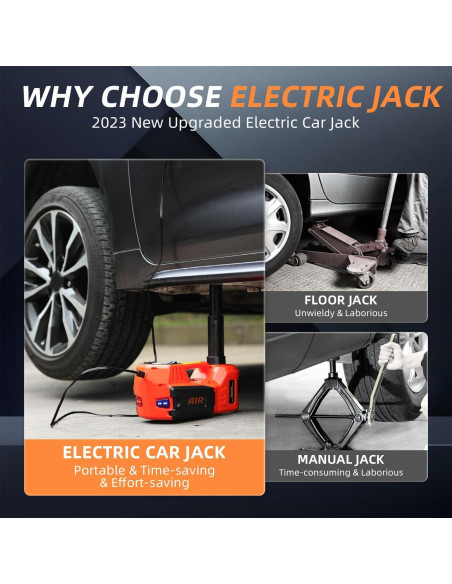 Gato Eléctrico STANDTALL 5 Toneladas 12V con Llave y Bomba