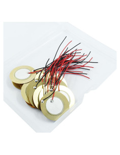 20 Discos Piezo Murtenze 27mm para Instrumentos Acústicos