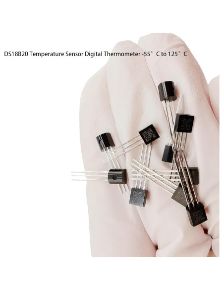 10 Piezas Sensor de Temperatura Digital DS18B20 -55C a 125C