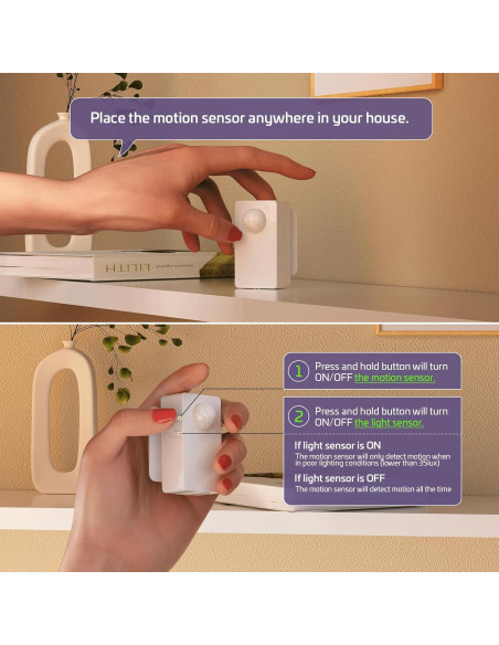 Kit de Enchufe Inalámbrico con Sensor de Movimiento RAYZEEK 10A