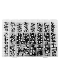 Kit de 400 Capacitores Electrolíticos Aluminio 1uF a 1000uF