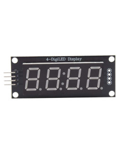 Módulo Reloj LED 4 Dígitos TM1637 Azul Compatible Raspberry Pi
