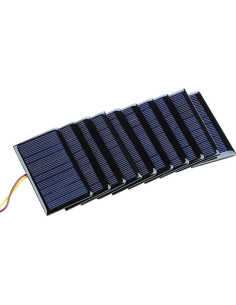 Paneles Solares Policristalinos SUNYIMA 10Pcs 5V 60mA 68x37mm 2