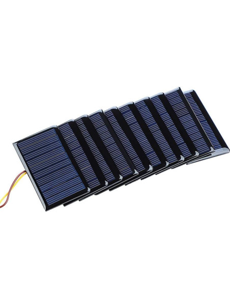 Paneles Solares Policristalinos SUNYIMA 10Pcs 5V 60mA 68x37mm