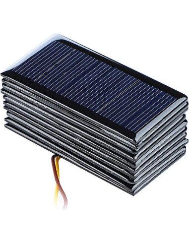 Paneles Solares Policristalinos SUNYIMA 10Pcs 5V 60mA 68x37mm