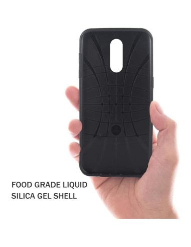Funda Bumper ELISORLI para LG Stylo 4 - Resistente y Antideslizante