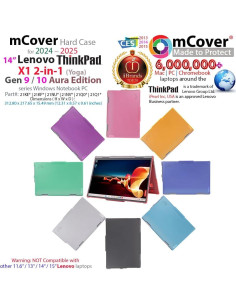 Funda mCover Aqua para Lenovo ThinkPad X1 2-en-1 14" 2024-2025 2