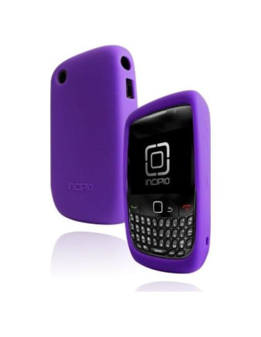 Funda de Silicona Incipio DermaShot para BlackBerry Curve 8500 Púrpura