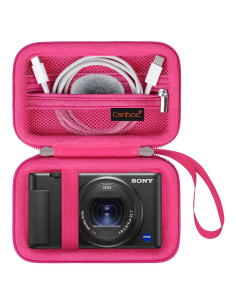 Funda Canboc para Cámara Digital Sony ZV-1/ZV-1F/ZV-1 II - Color Rojo Rosa
