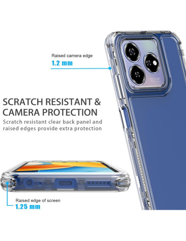 Funda Protectora ZTE Axon 60 Lite con Protector de Pantalla