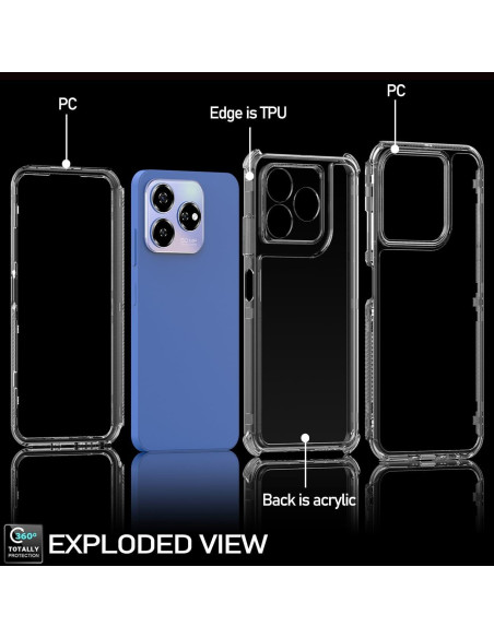 Funda Protectora ZTE Axon 60 Lite con Protector de Pantalla