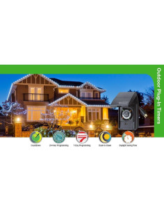 Temporizador de Exterior Intermatic HB11K 15A Impermeable 2