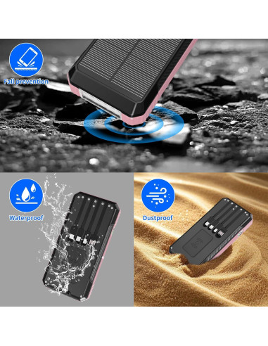 Banco de Energía Solar 49800mAh Shenzhen SD28 Carga Rápida 22.5W