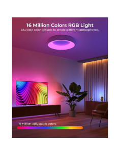 Luz de Techo Inteligente Annaror 28cm RGB WiFi 2400LM 2