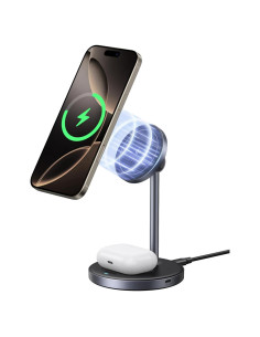 Cargador Inalámbrico UGREEN Qi2 15W Magnético para iPhone y AirPods
