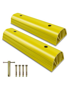 Topes de Estacionamiento HOXWELL Amarillo 2 Piezas 43.94 cm