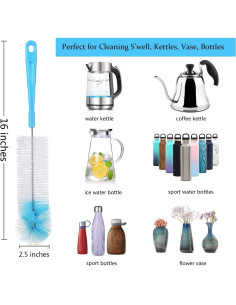 Juego de Cepillos de Limpieza ALINK para Botellas - 8 Piezas 2