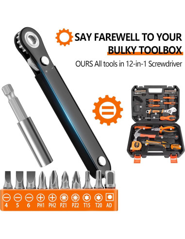 Juego de Destornilladores de Ángulo Recto Boarunch 11 en 1