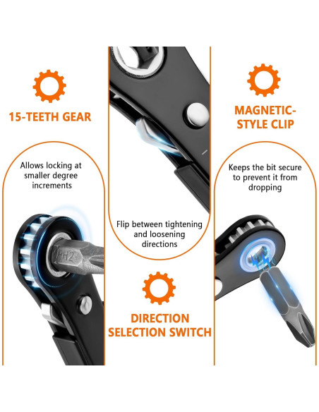 Juego de Destornilladores de Ángulo Recto Boarunch 11 en 1