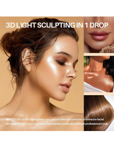 Suero Iluminador MONDSUB Rosa Dorado 9.8 ml - Ácido Hialurónico 2