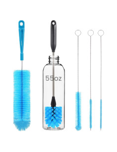 Paquete de 5 Cepillos Limpiadores PZLife para Botellas y Pajitas