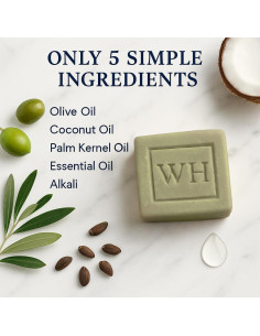 Jabón de Aceite de Oliva Lavanda Whisper Hill 107 g Hecho a Mano 2
