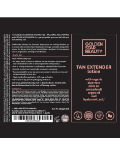 Loción Extensora de Bronceado Golden Star Beauty 236.6 ml 2