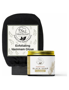 Kit Jabón Negro Marroquí Natural Elephant + Guante Exfoliante
