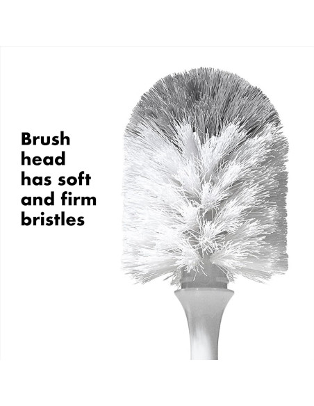 Cepillo para Botellas OXO Tot con Limpiador de Tetinas Gris