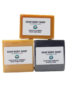 Juego de Jabones de Leche de Cabra Sin Fragancia - 3 Piezas