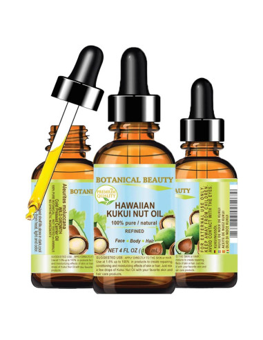 Aceite de Nuez Kukui 100% Puro Belleza Botánica 120 ml