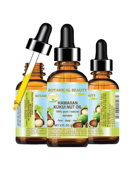 Aceite de Nuez Kukui 100% Puro Belleza Botánica 120 ml