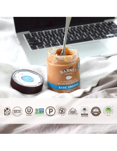 Mantequilla de Almendra Barney Butter 283g Suave Natural Sin Azúcar