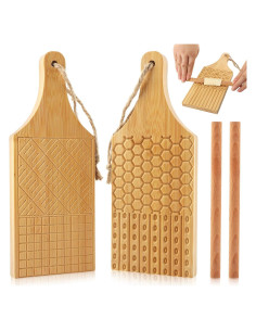 Juego de Tablas y Rodillos para Gnocchi Loyanger - Madera