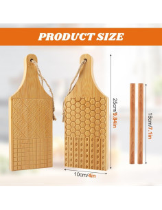 Juego de Tablas y Rodillos para Gnocchi Loyanger - Madera 2