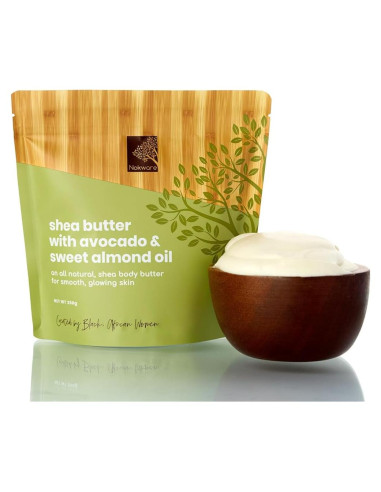 Manteca de Karité Cruda Nokware 350g con Aguacate y Almendra