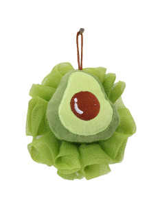 Esponja de Baño Aguacate para Niños - Exfoliante Lufa 13x15cm